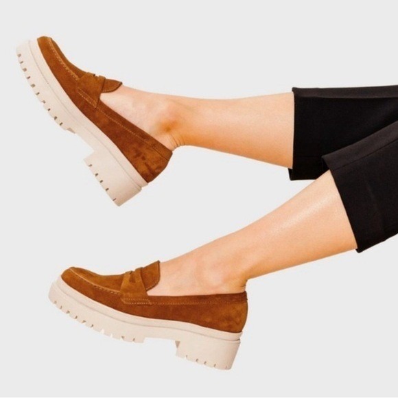 Portland Leather Women's Patina Zoe Chunky Platform Loafer size 11 Mint - Picture 2 of 15